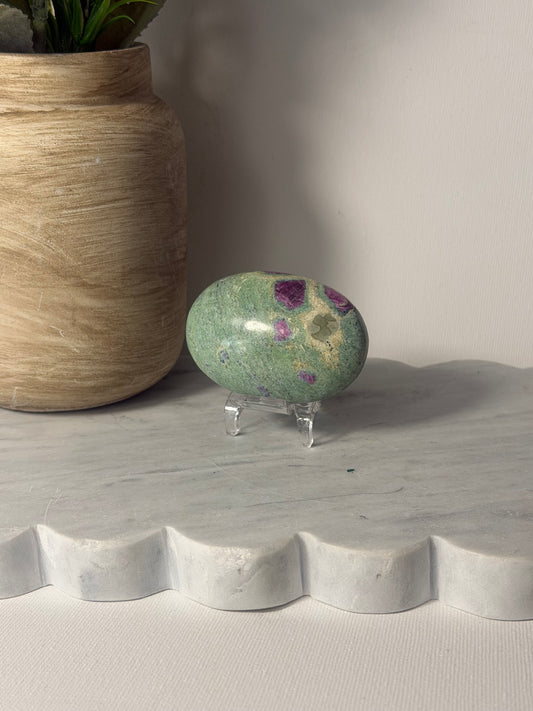 Ruby in Fuschite Palm Stone