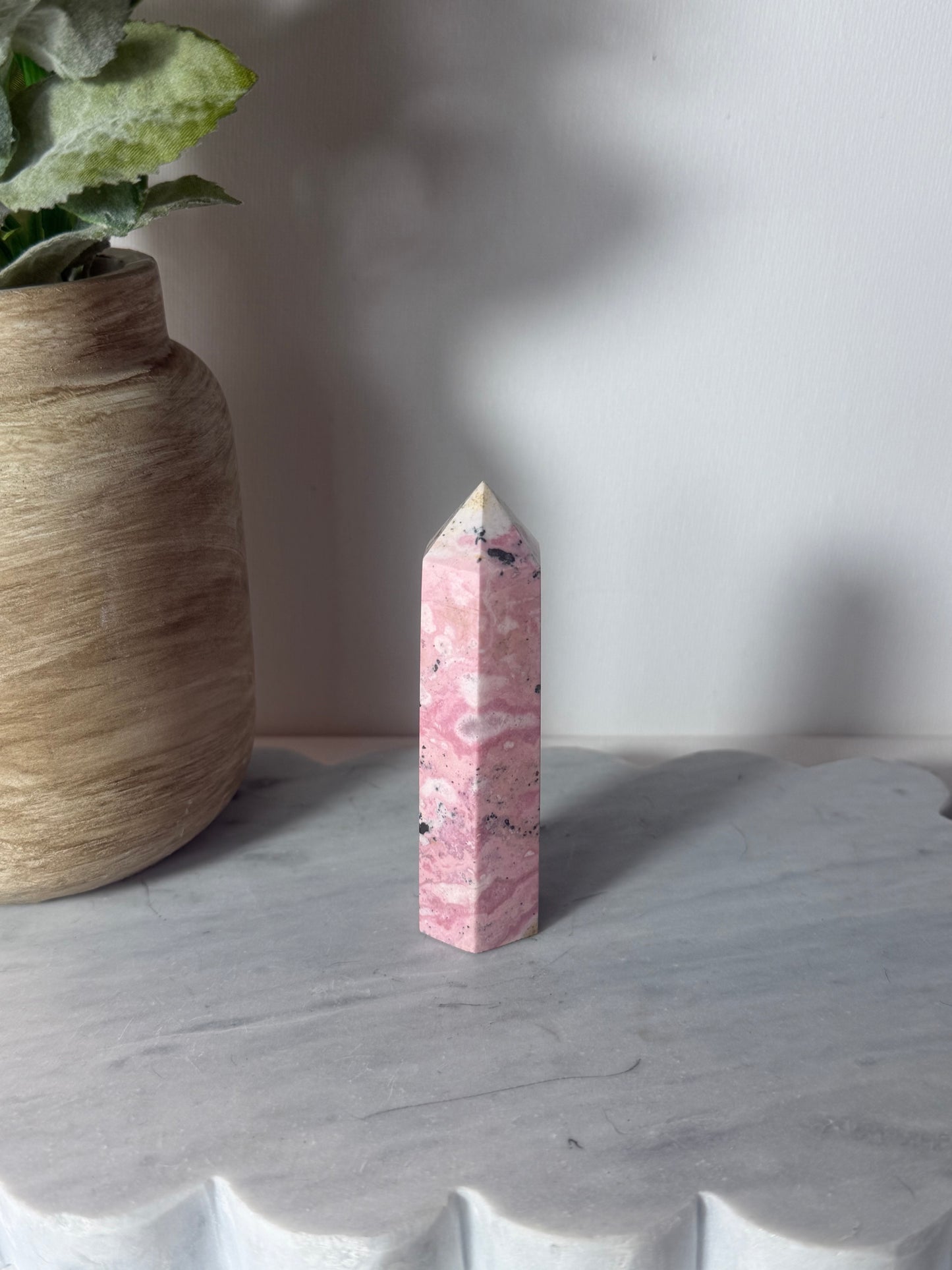 Peruvian Rhodonite Tower