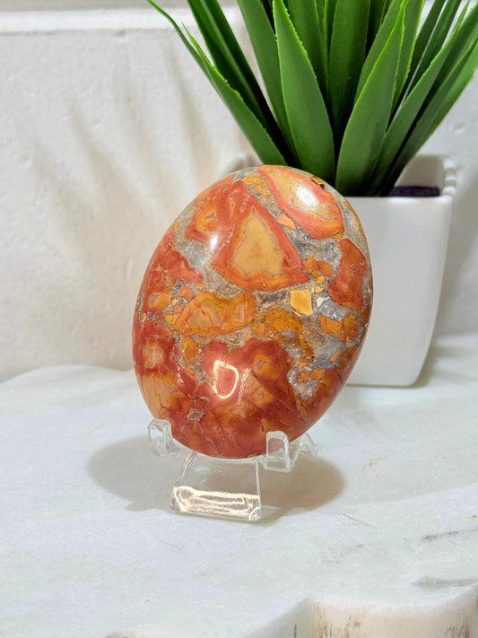 Maligano Jasper Palm - 6.5cmx5cm - 103g by Heartstone Sanctuary