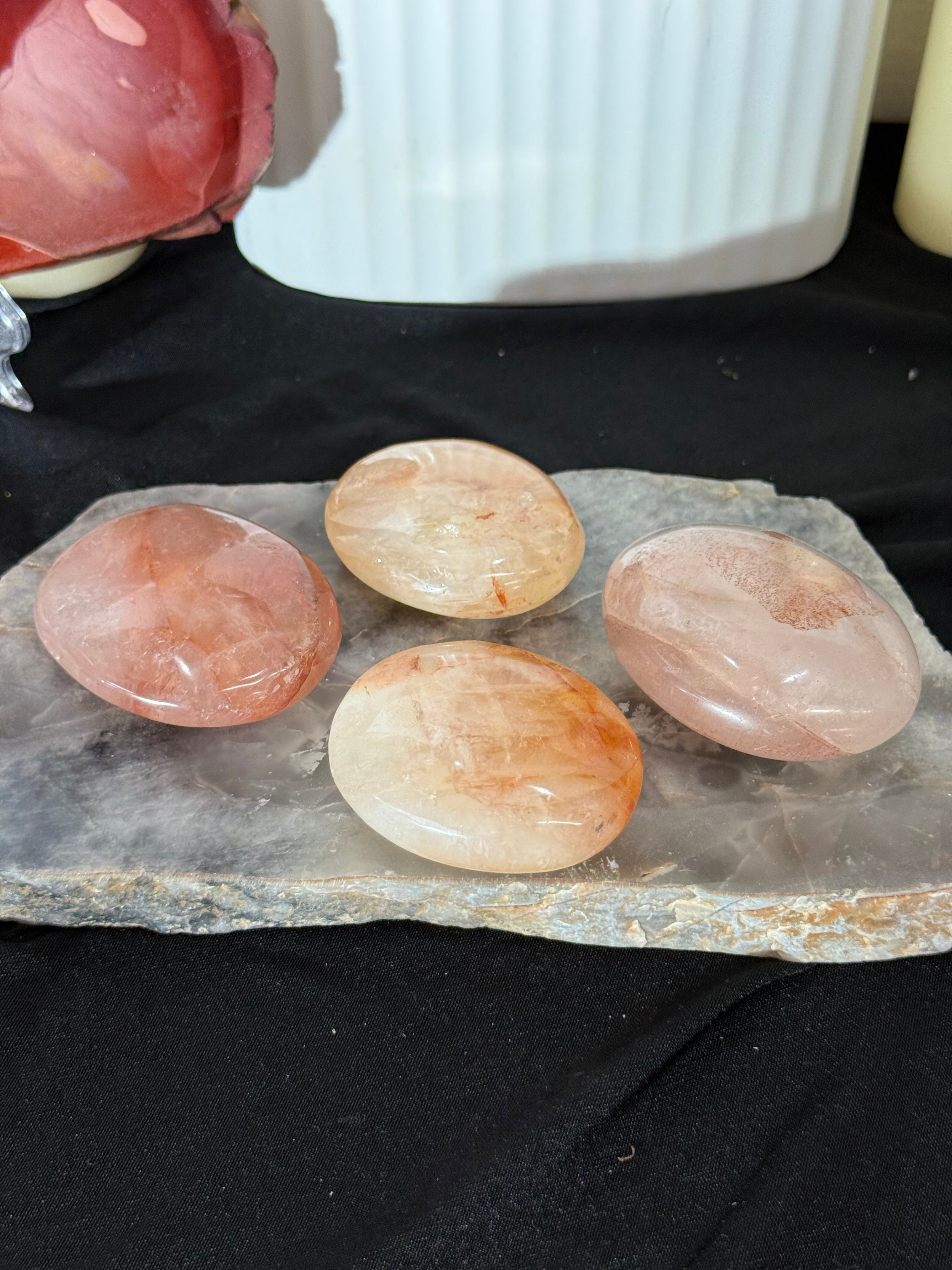 Fire Quartz Palm - intuitively selected