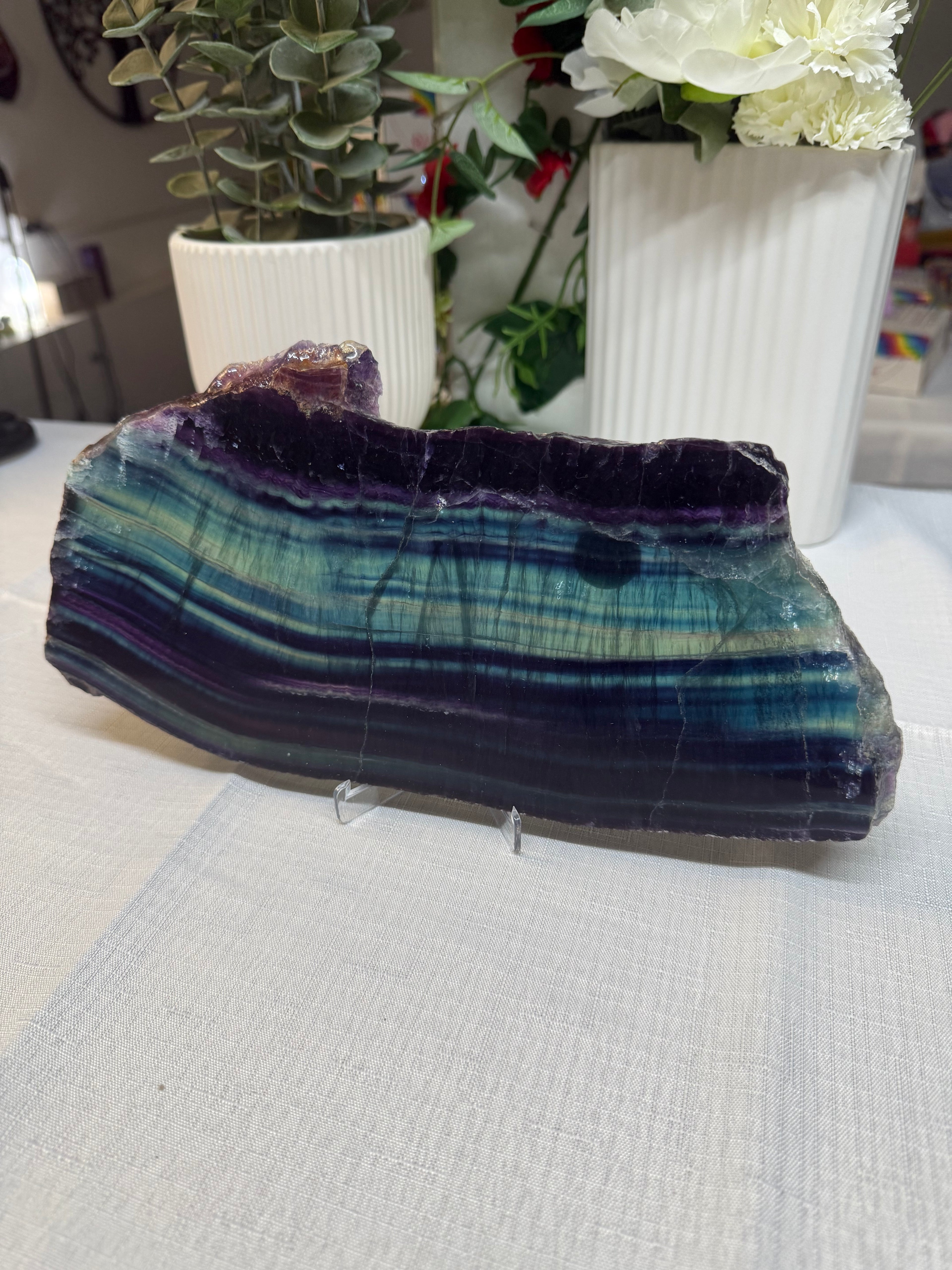 1KG Flourite Rainbow Slab