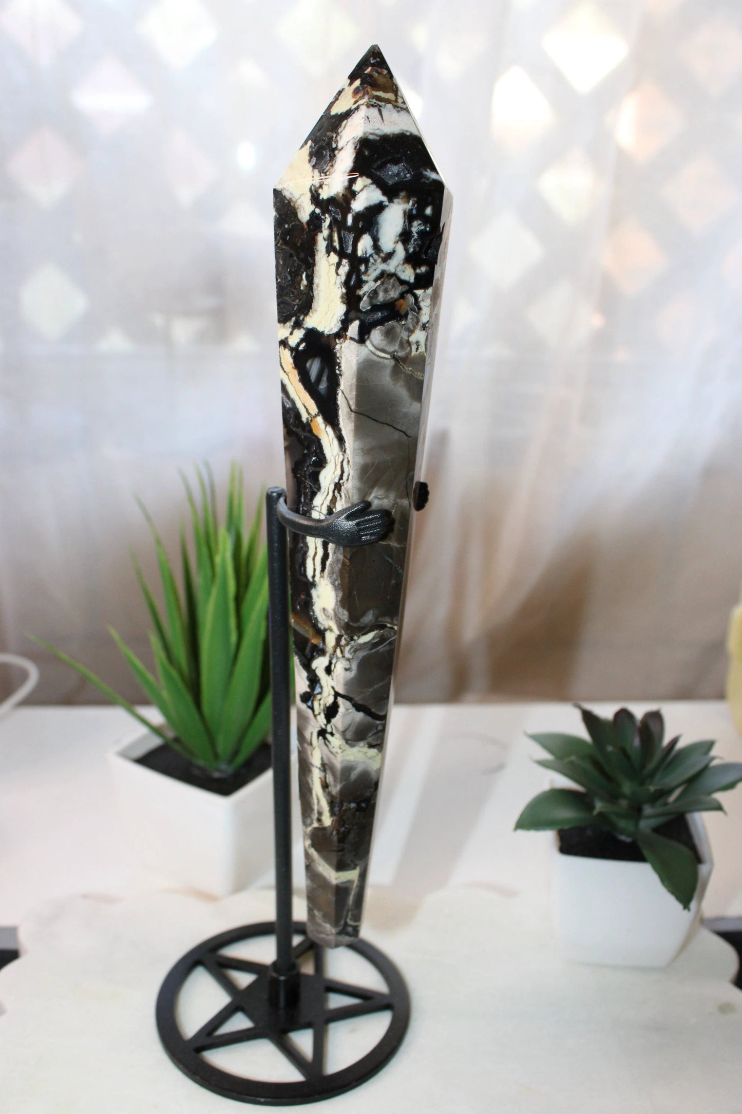 Volcanic Agate Scepter by Heartstone Sanctuary