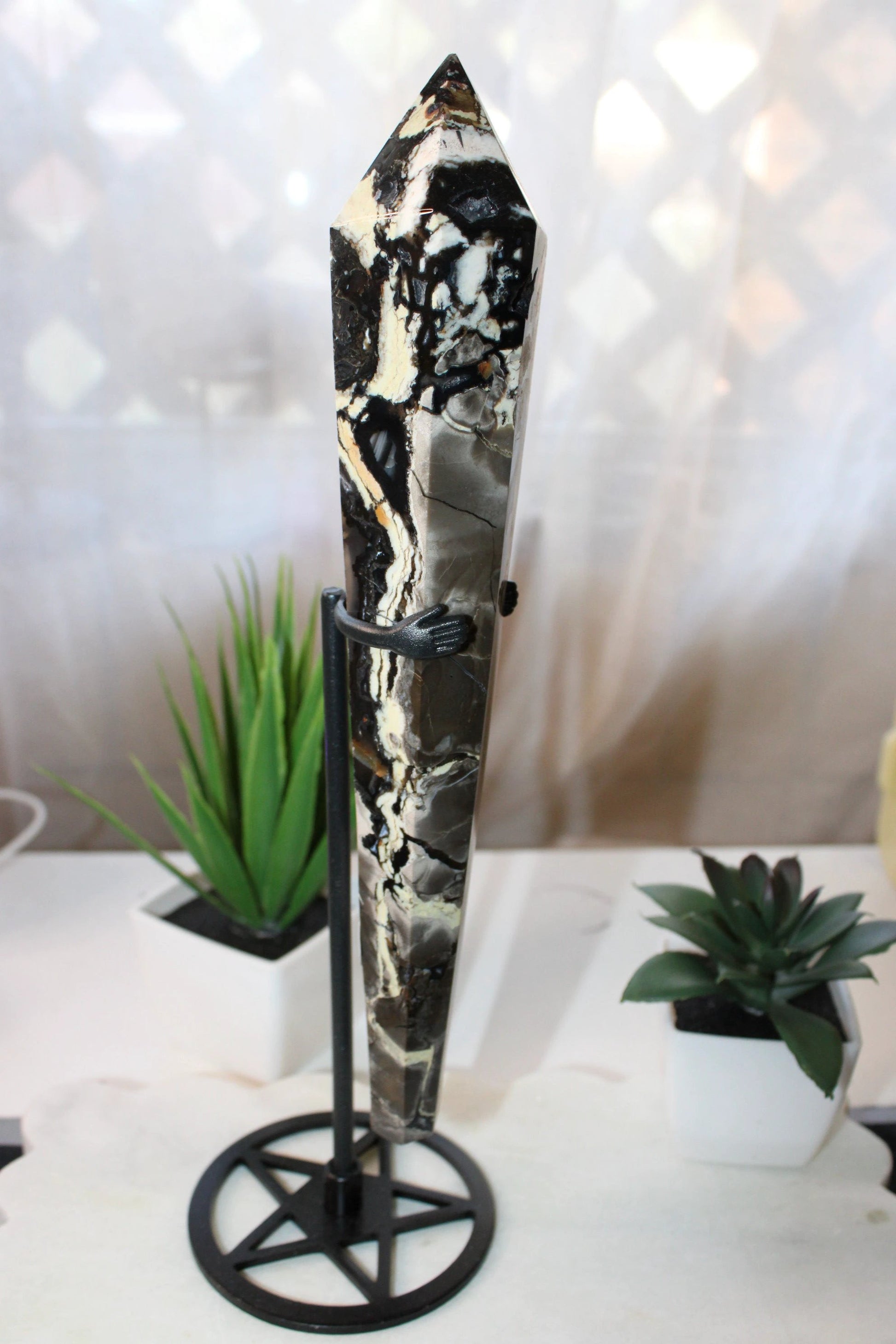 Volcanic Agate Scepter by Heartstone Sanctuary