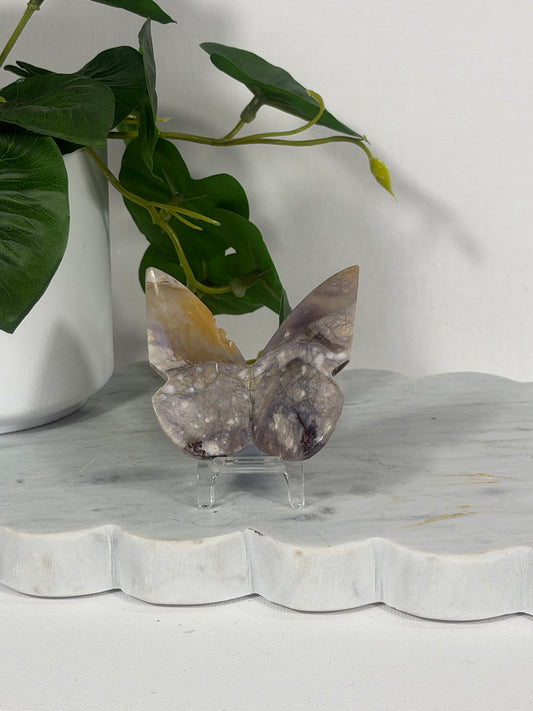 Purple Chalcedony Butterfly