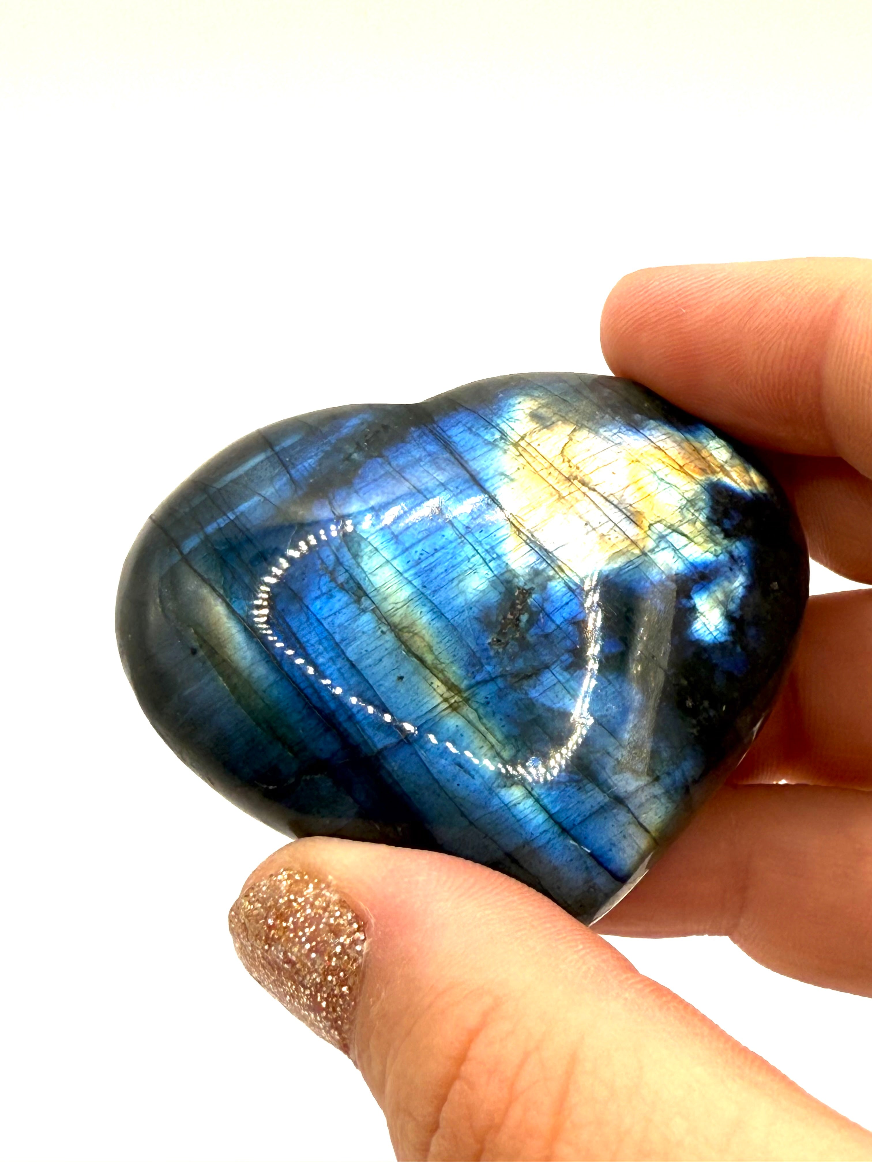 Labradorite Flashy hearts