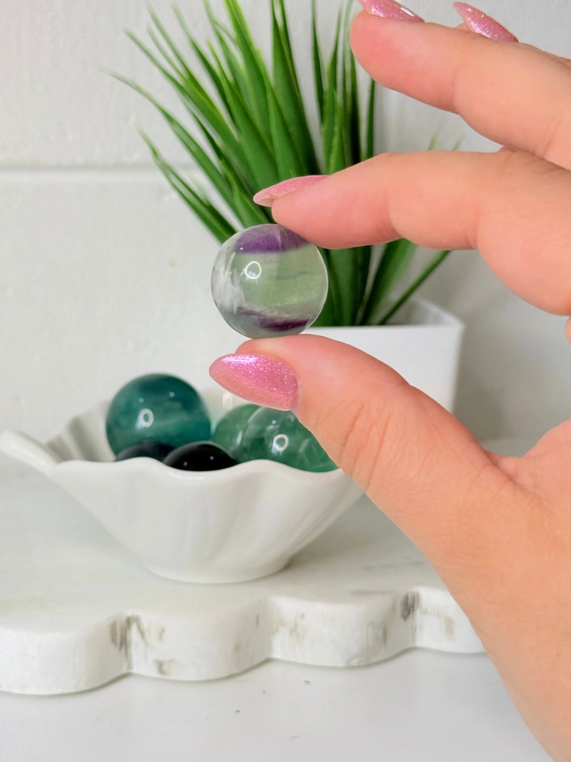 Fluorite Sphere - Small - Intuitively Selected by Heartstone Sanctuary