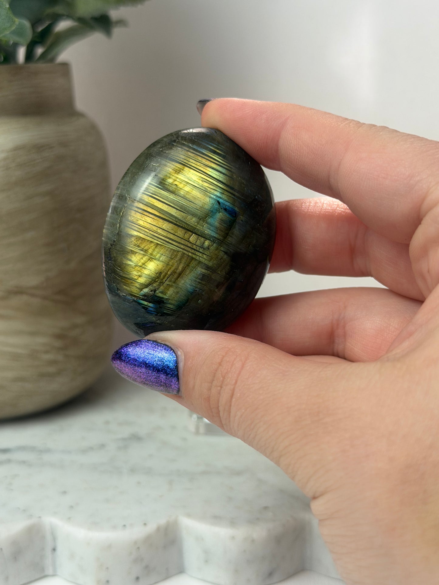 Labradorite Palm Stone