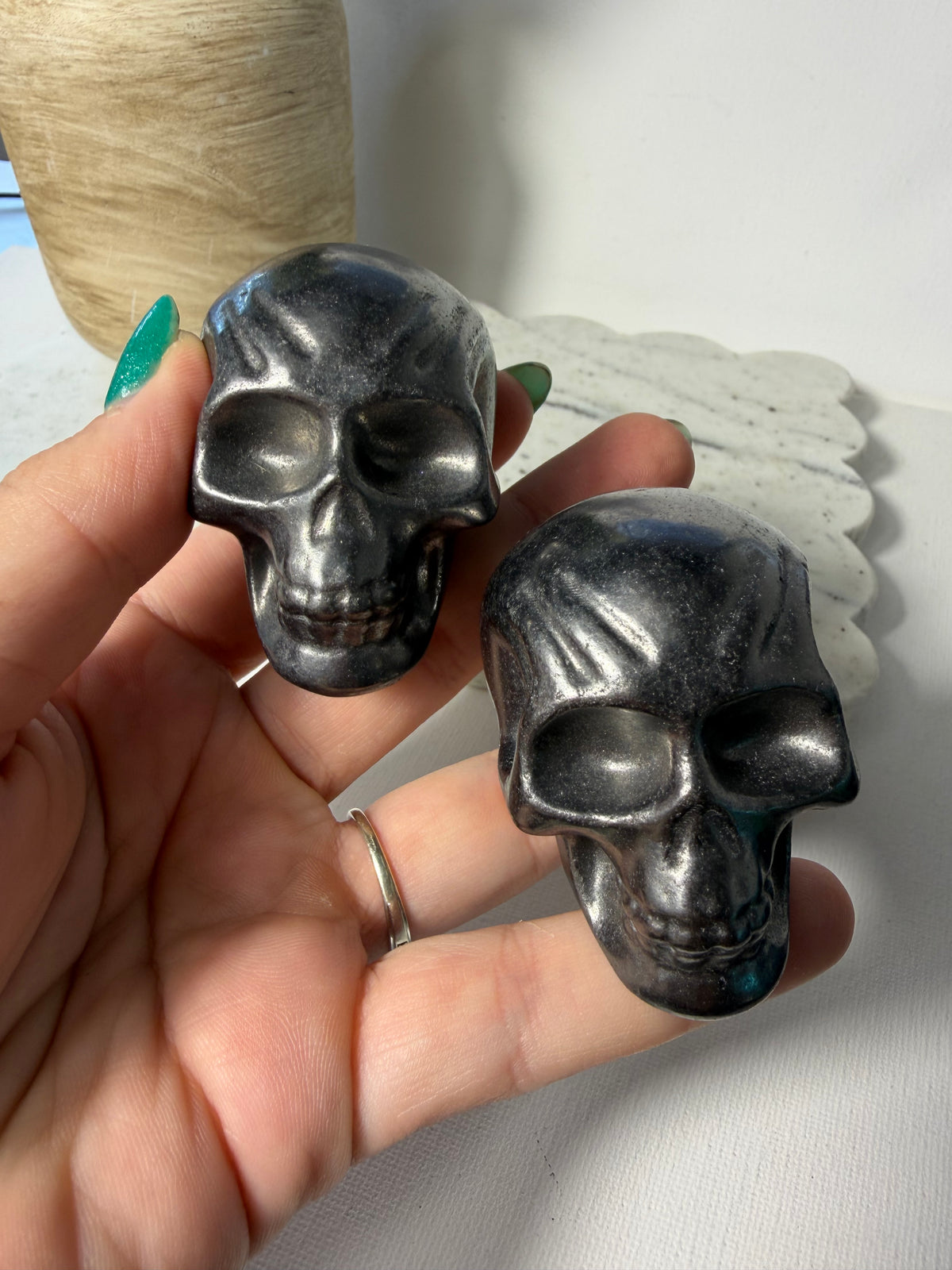 Shungite Skulls