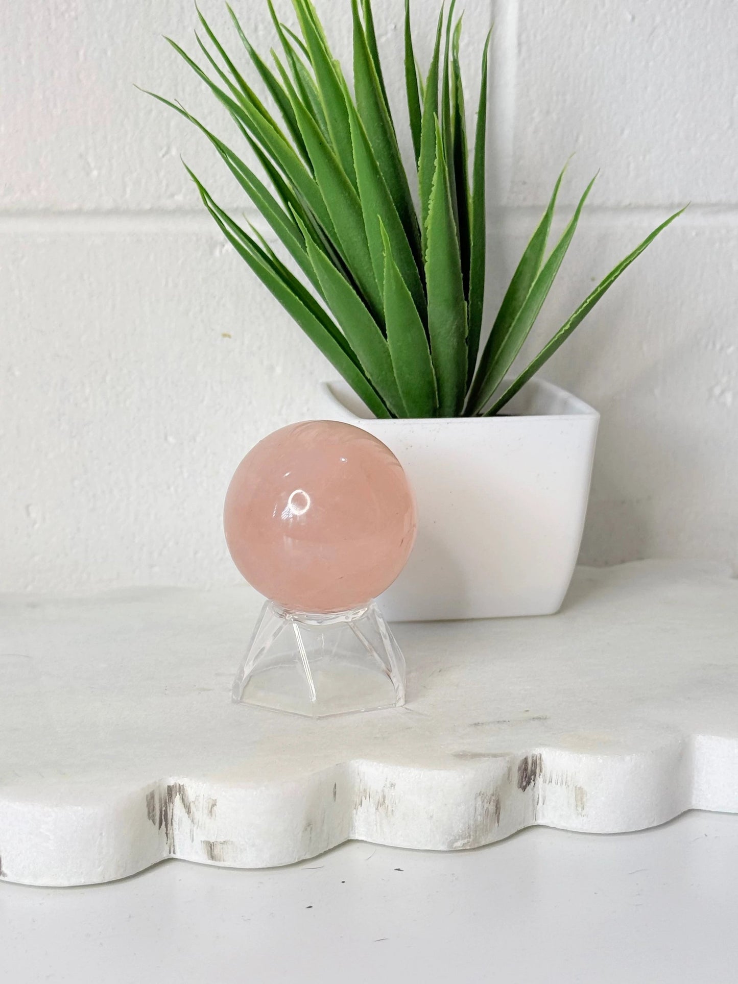 Rose Quartz Sphere - 103g- 4cm by Heartstone Sanctuary