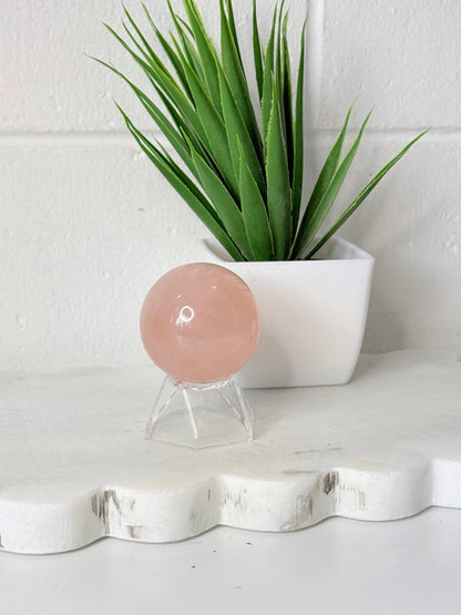 Rose Quartz Sphere - 103g- 4cm by Heartstone Sanctuary