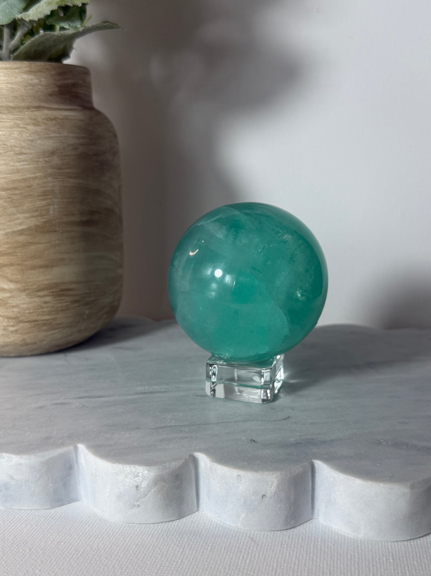 Teal Fluorite Sphere