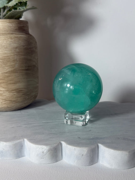 Teal Fluorite Sphere