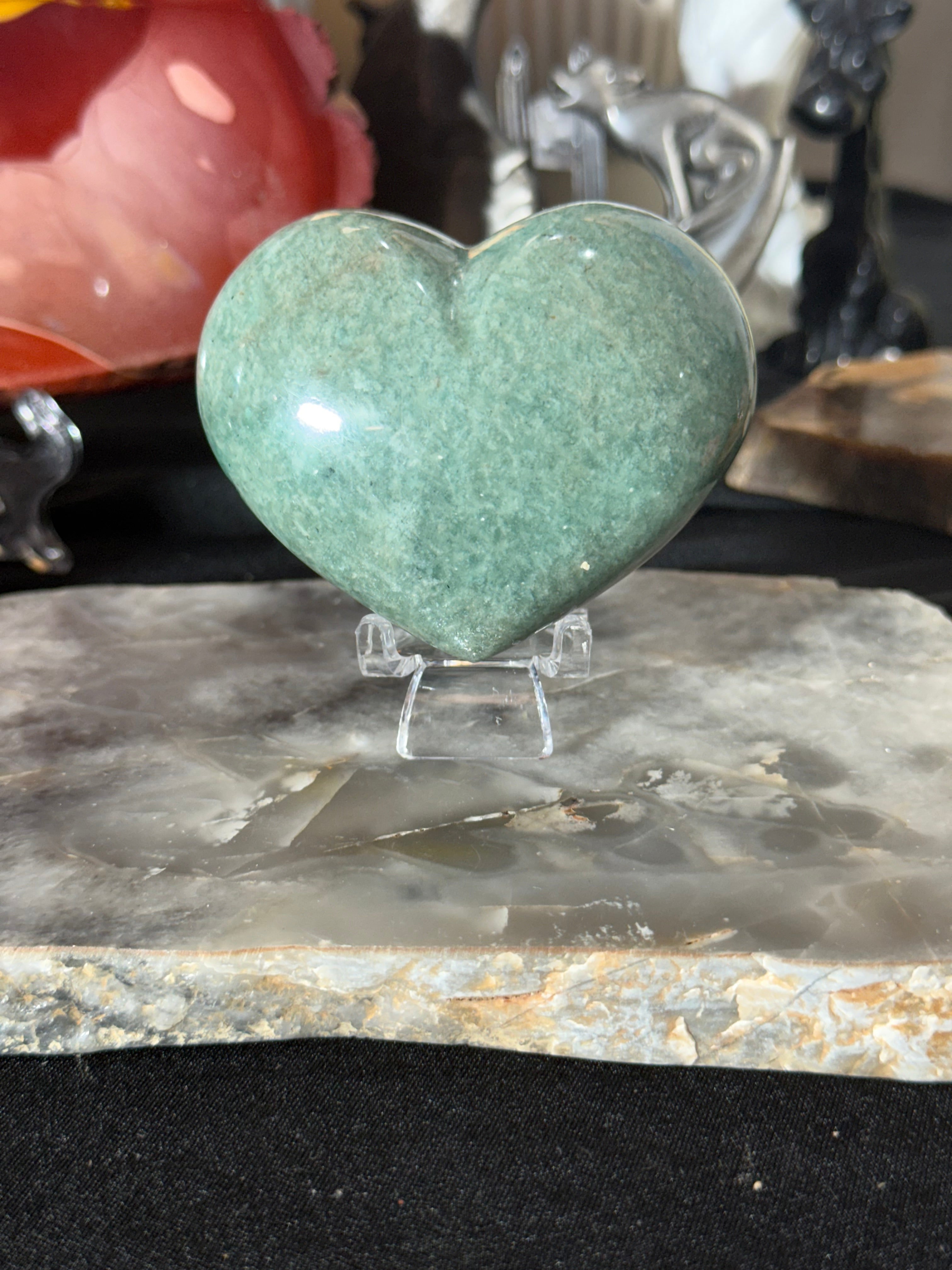 Amazonite Heart - 33B