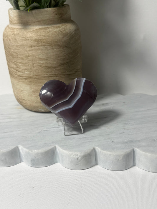 Mozambican Agate Heart