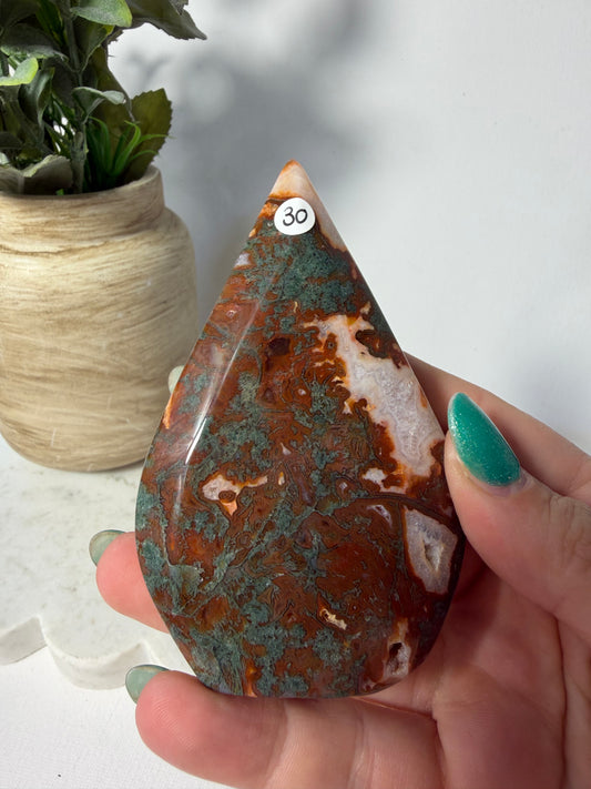 Red Moss Agate Freeform