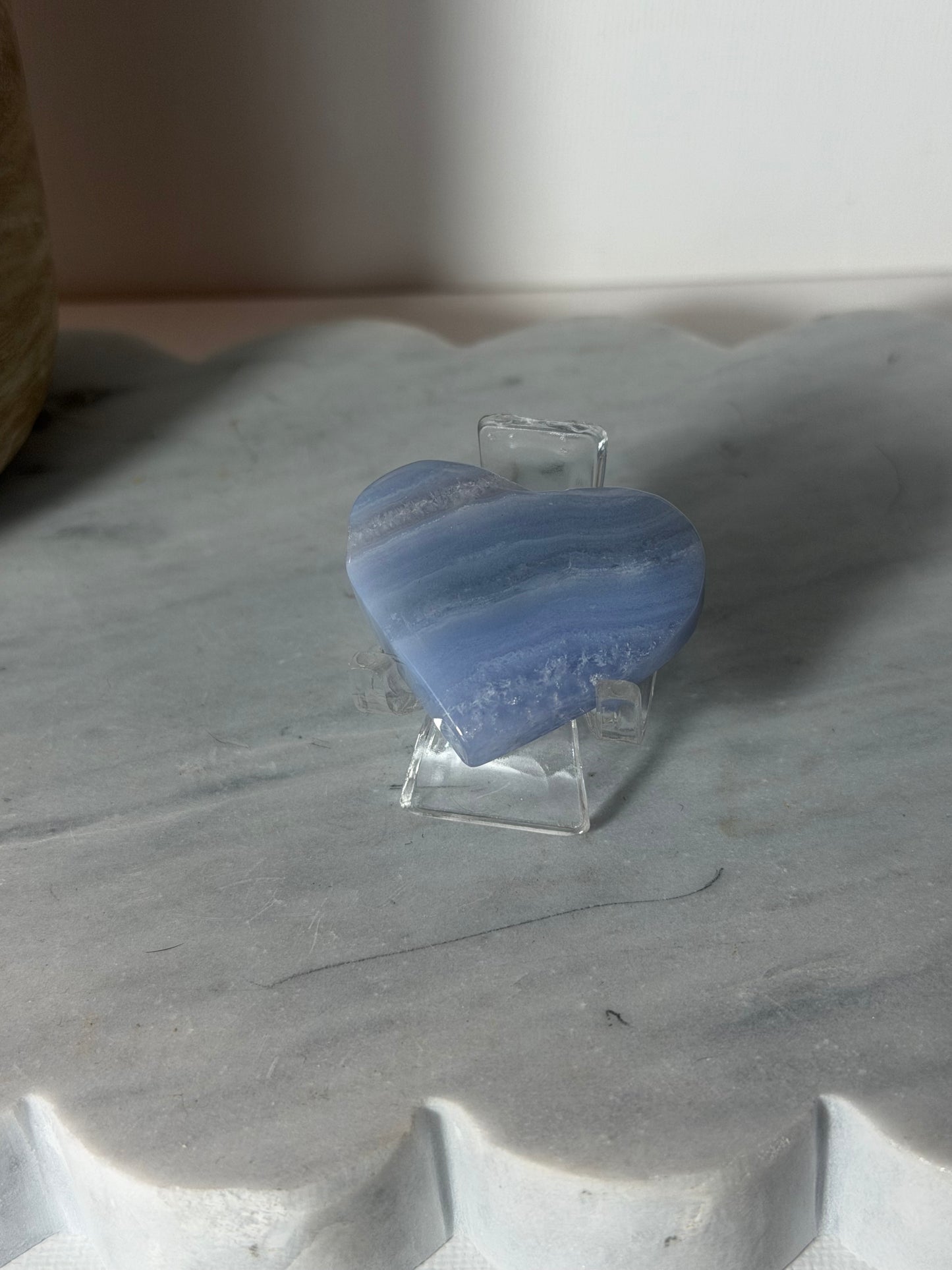 Blue Lace Agate Heart