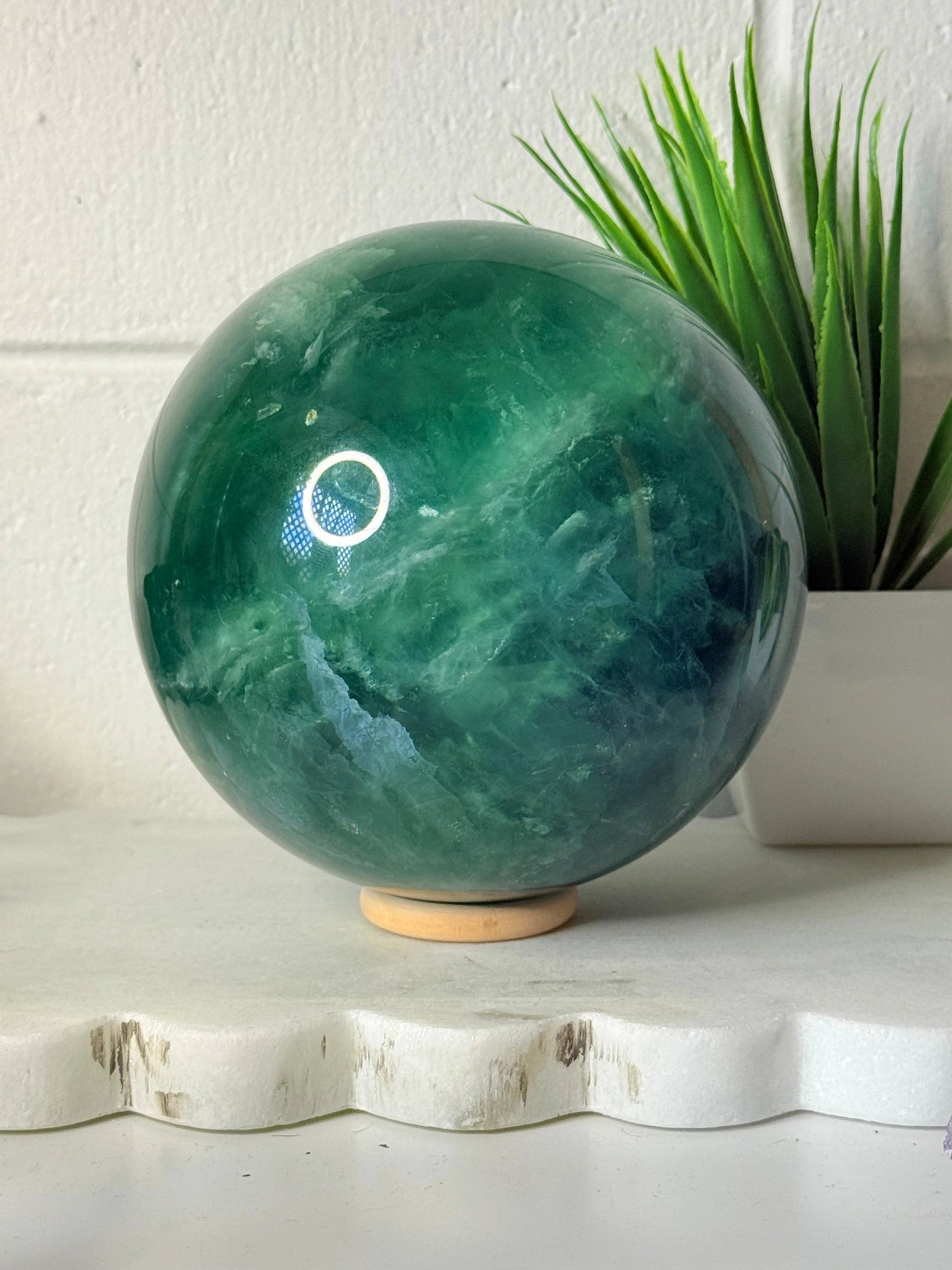 Flourite Sphere - 2.8kg by Heartstone Sanctuary