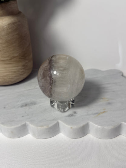 White Fluorite Sphere