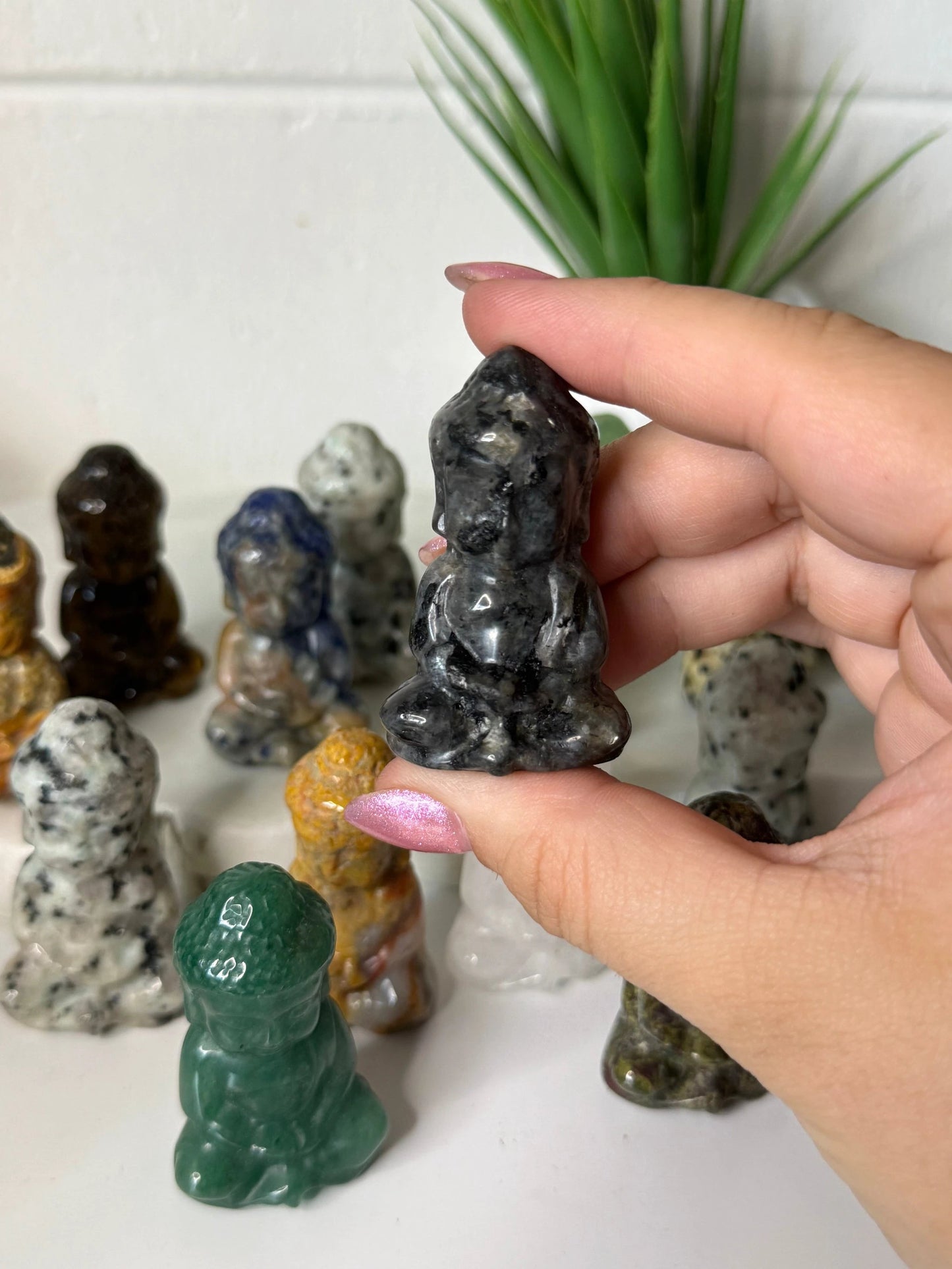 Small Buddha Crystal Carving - Choose Your Healing Stone by Heartstone Sanctuary