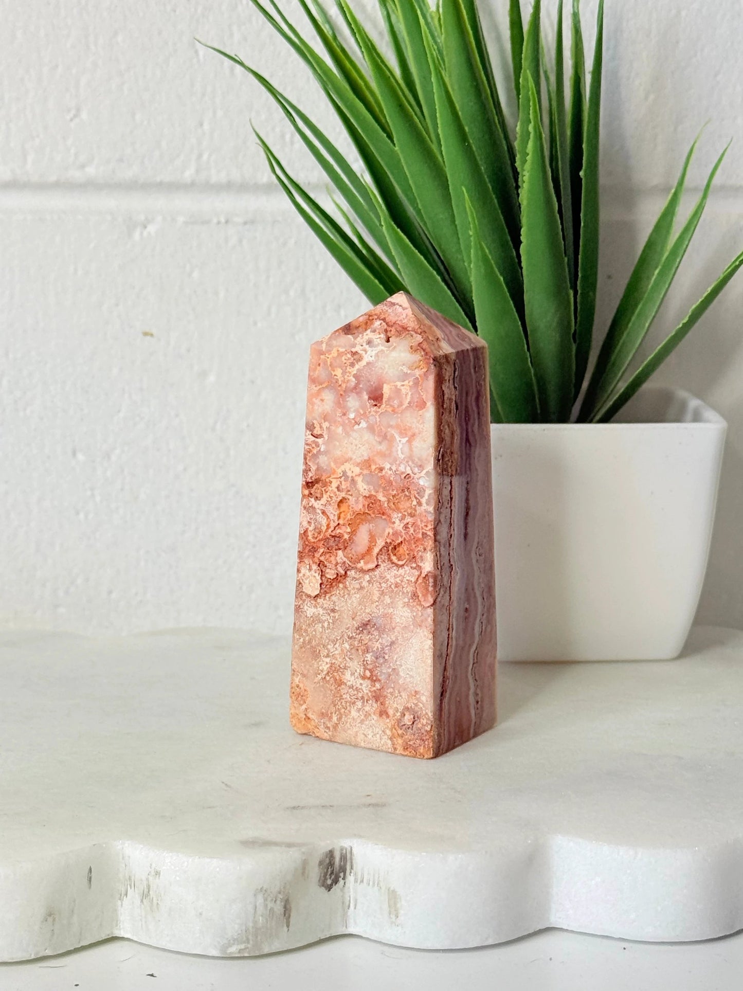 Crazy Lace Agate Tower - 8.5cm - 133g by Heartstone Sanctuary