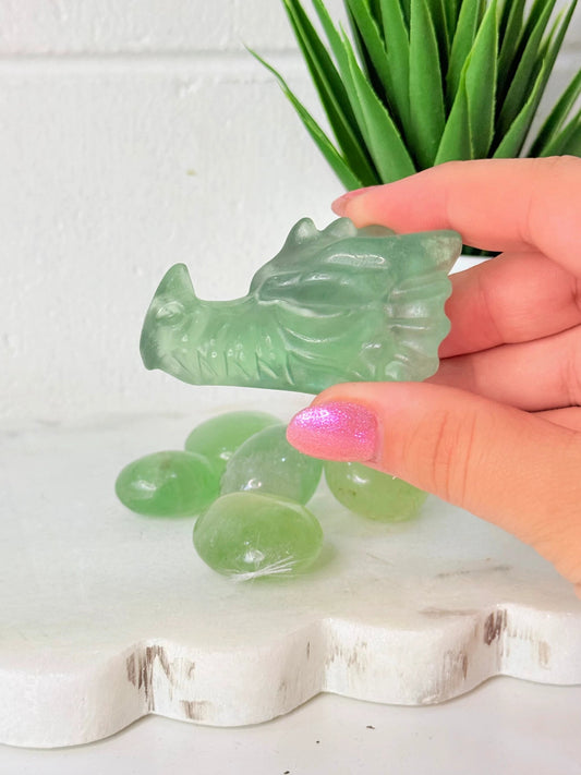 Flourite Dragon Head by Heartstone Sanctuary