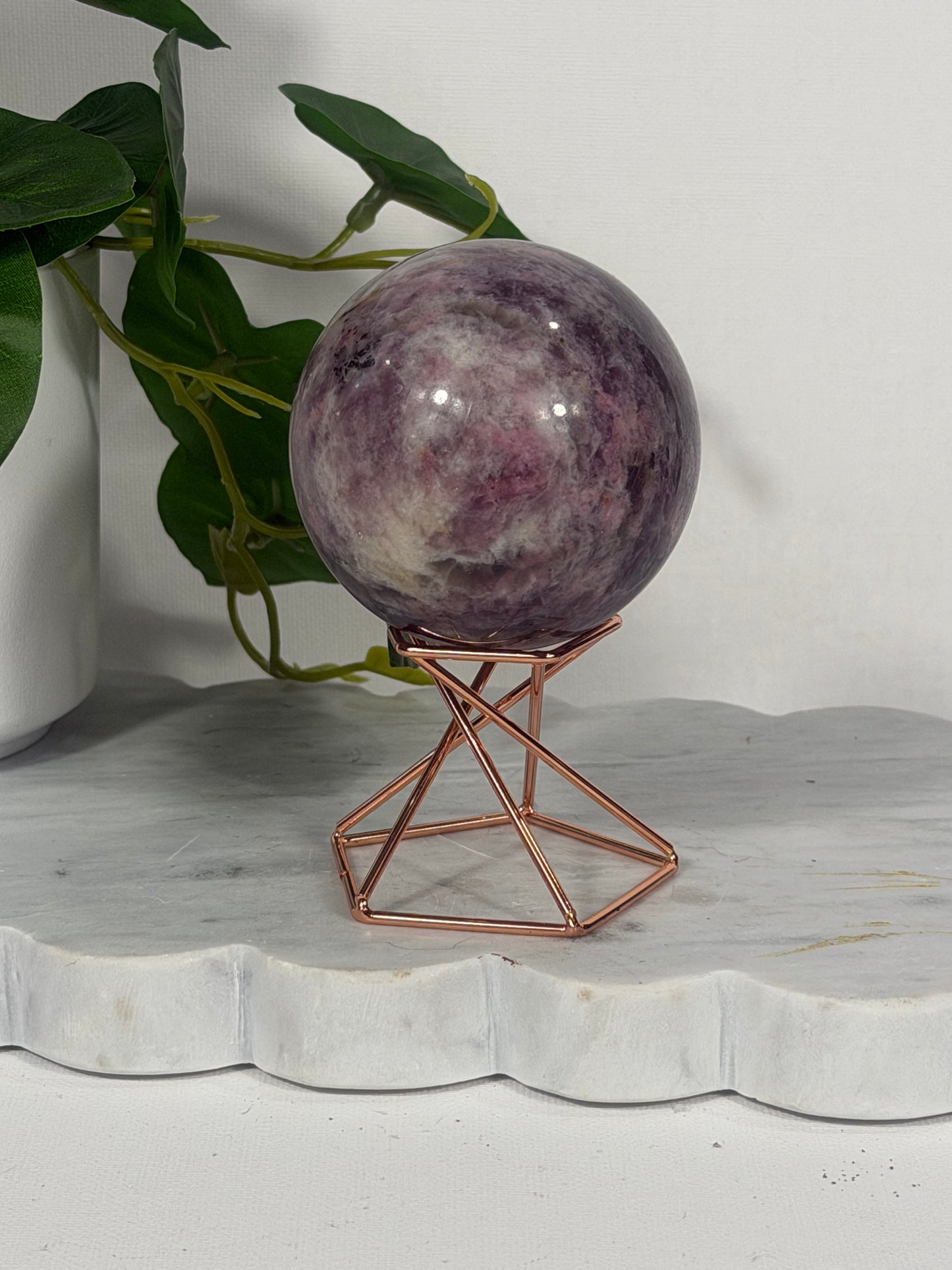 Ruby Tourmaline Sphere