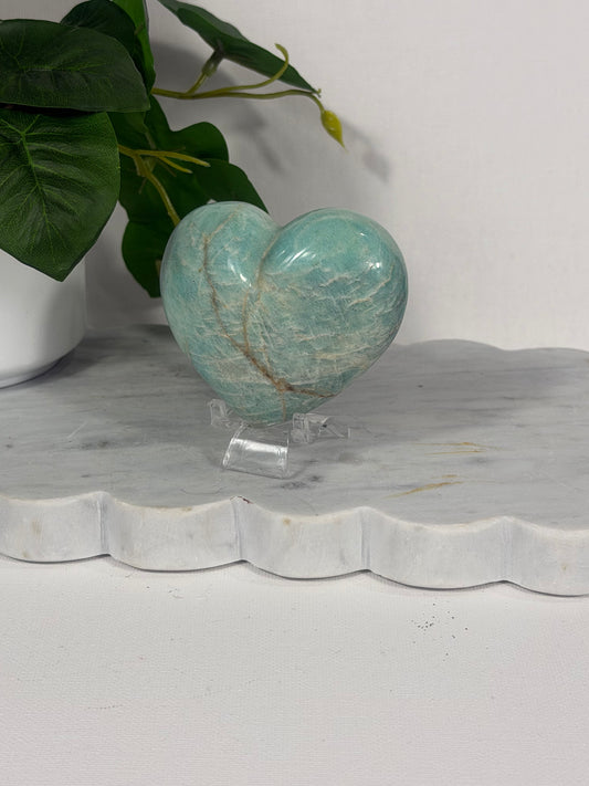 Amazonite Heart