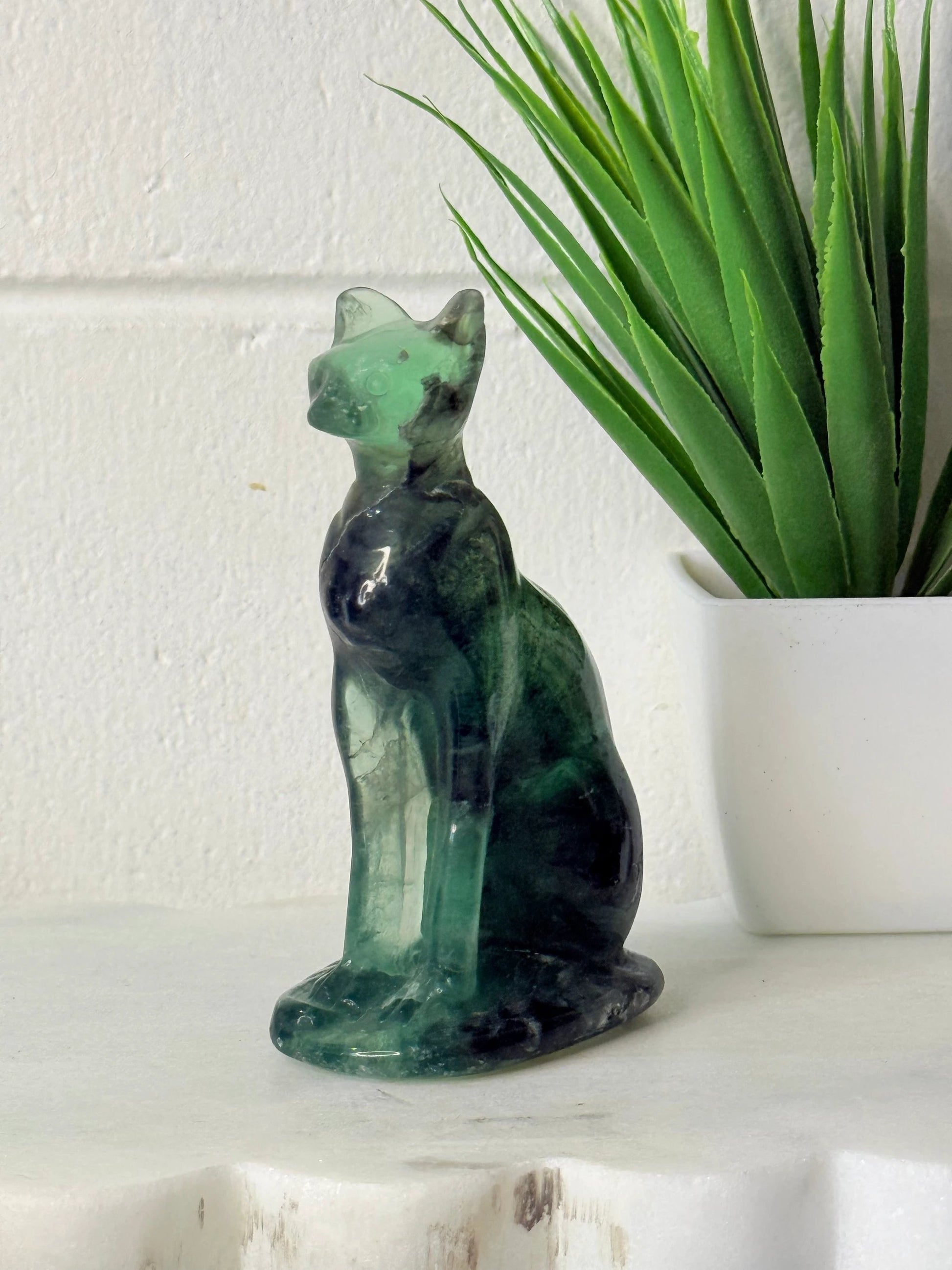 Flourite Cat by Heartstone Sanctuary