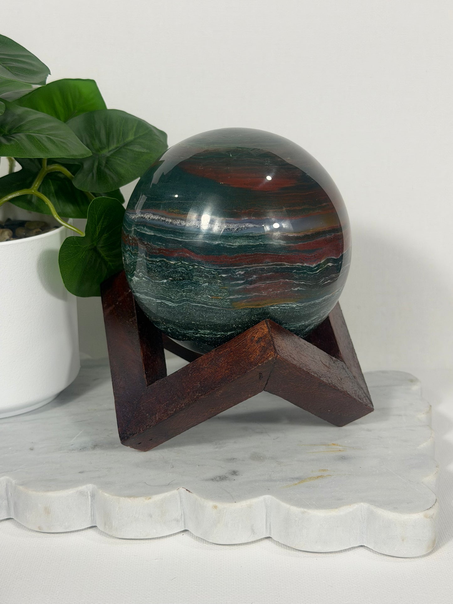 Ocean Jasper Sphere