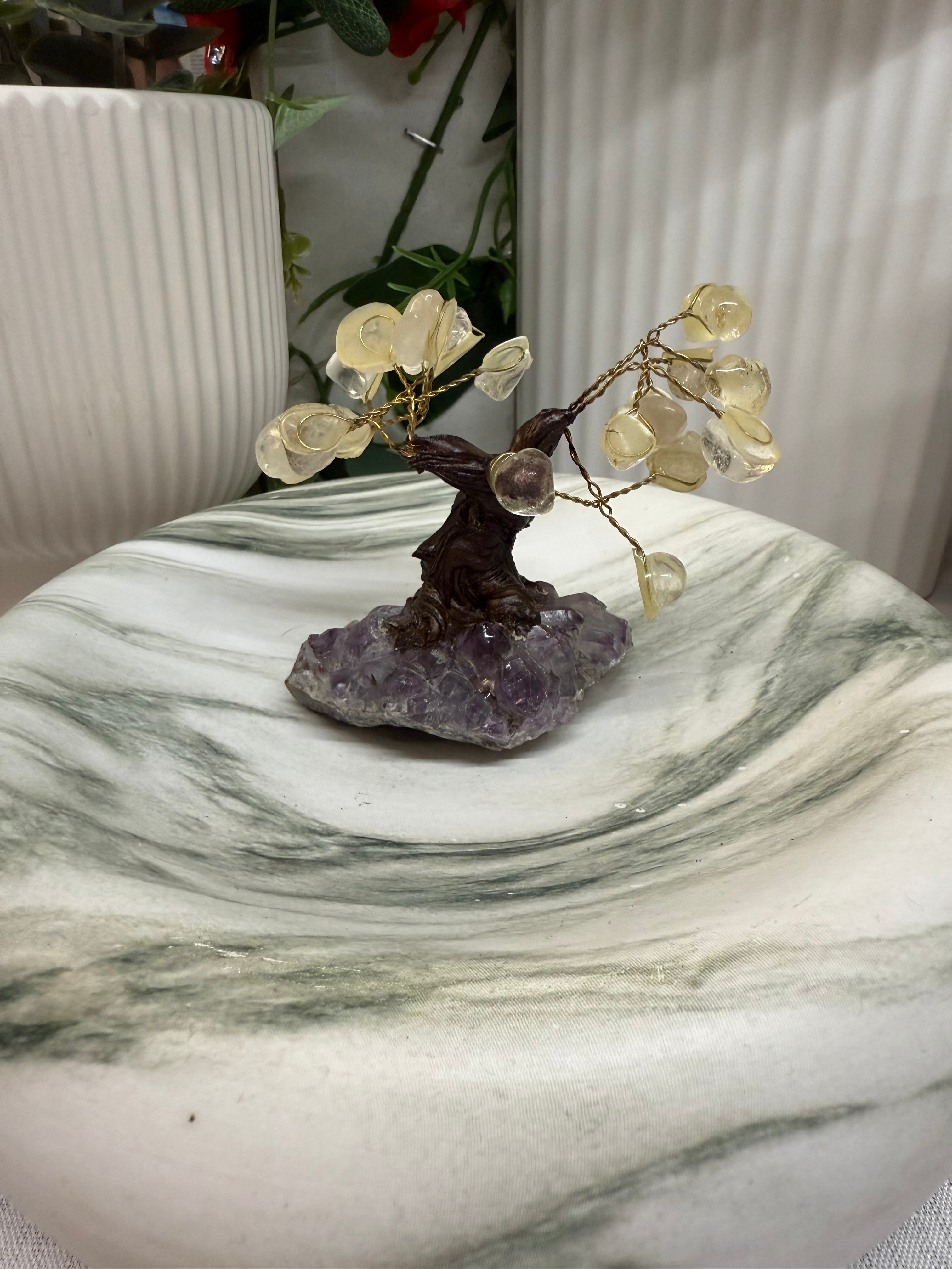 Clear Quartz & Amethyst Gem Tree