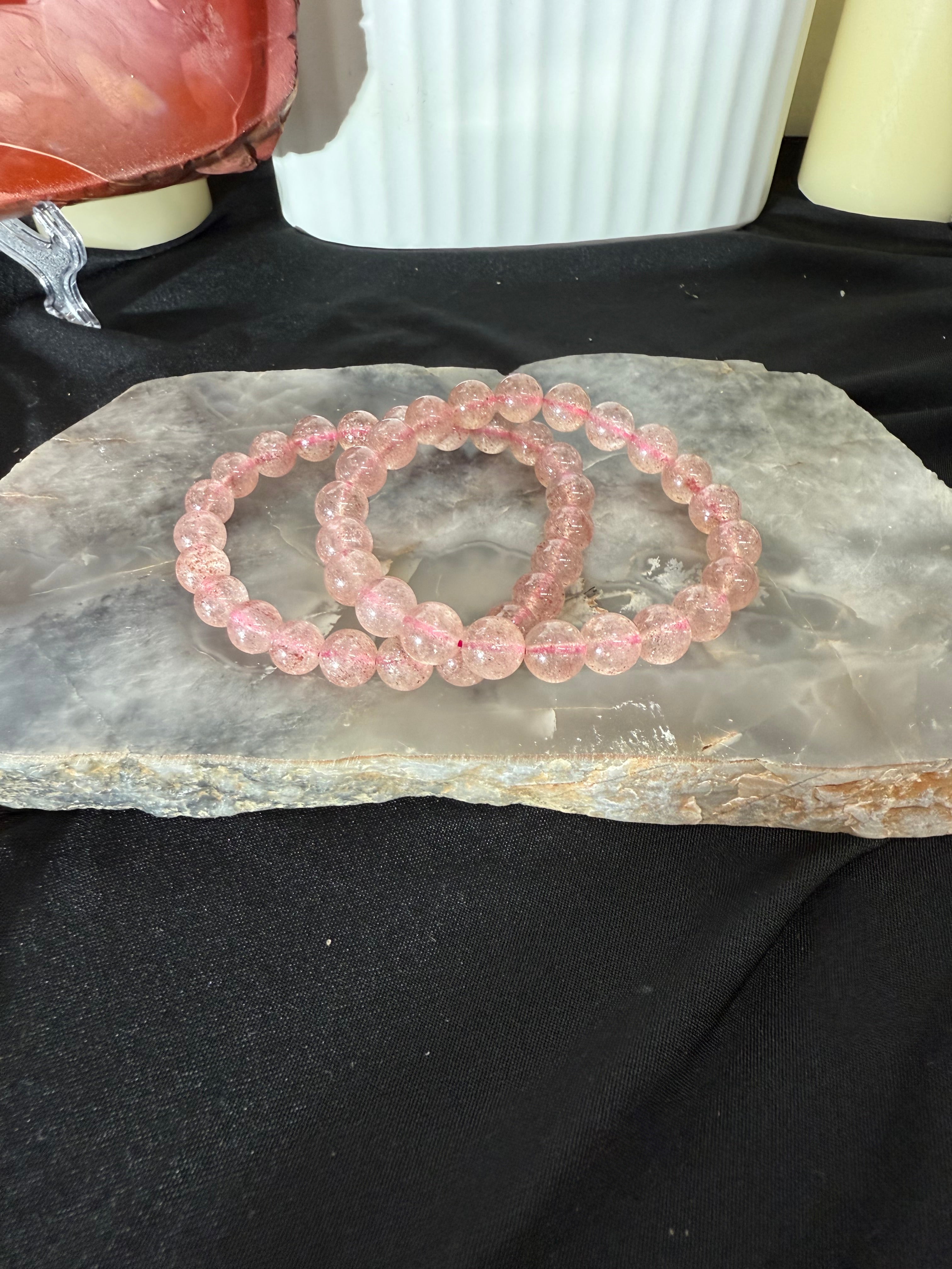 Strawberry Quartz Bracelet