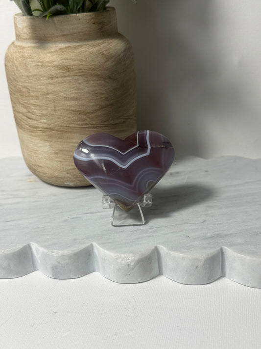Mozambican Agate Heart