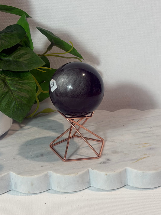 Silver sheen sphere