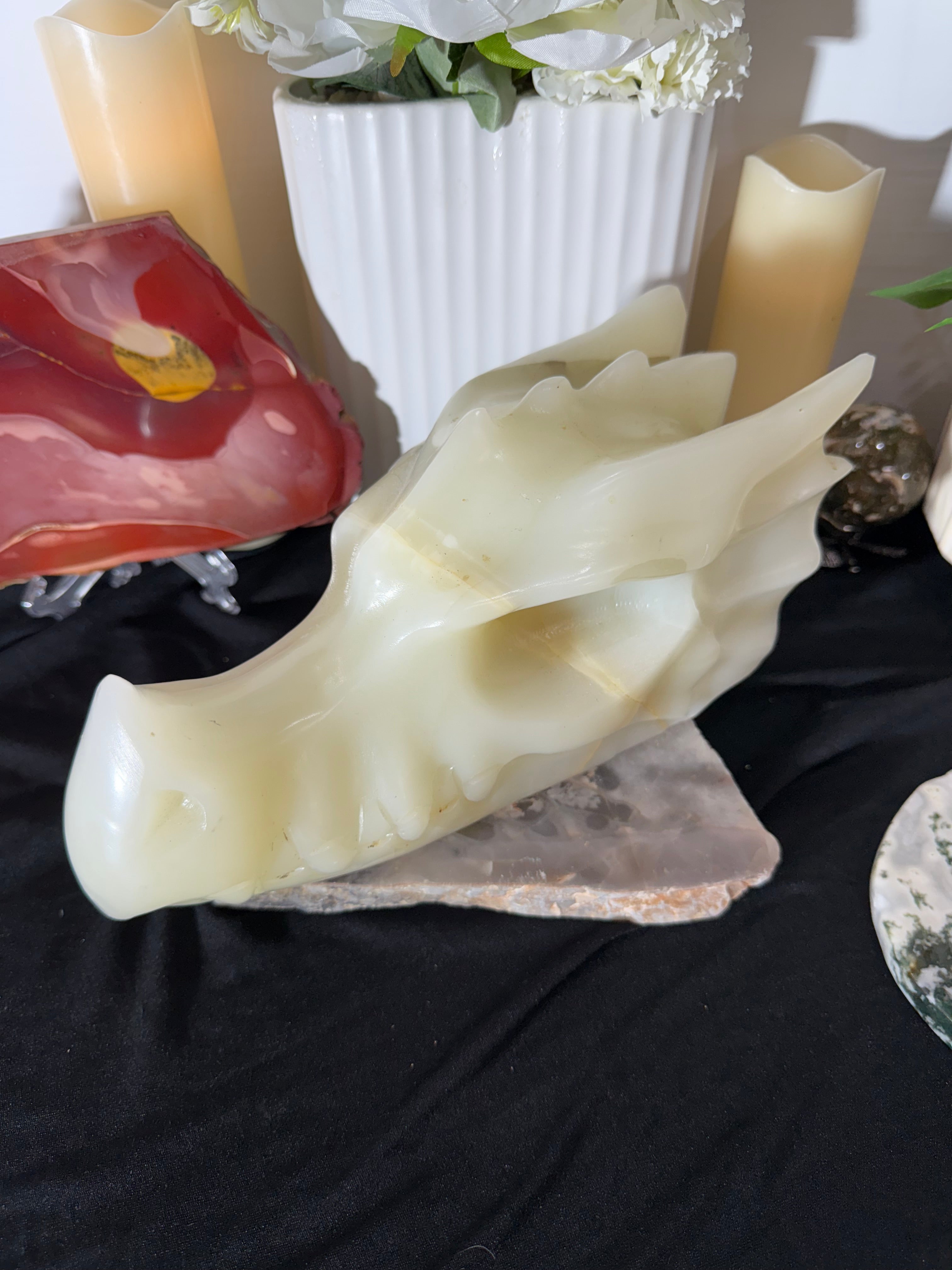 Jade Dragon Head - 444A