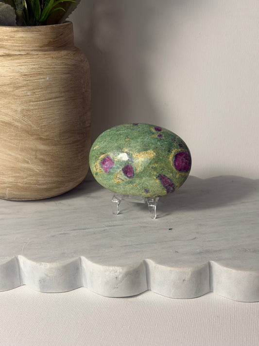 Ruby in Fuschite Palm Stone