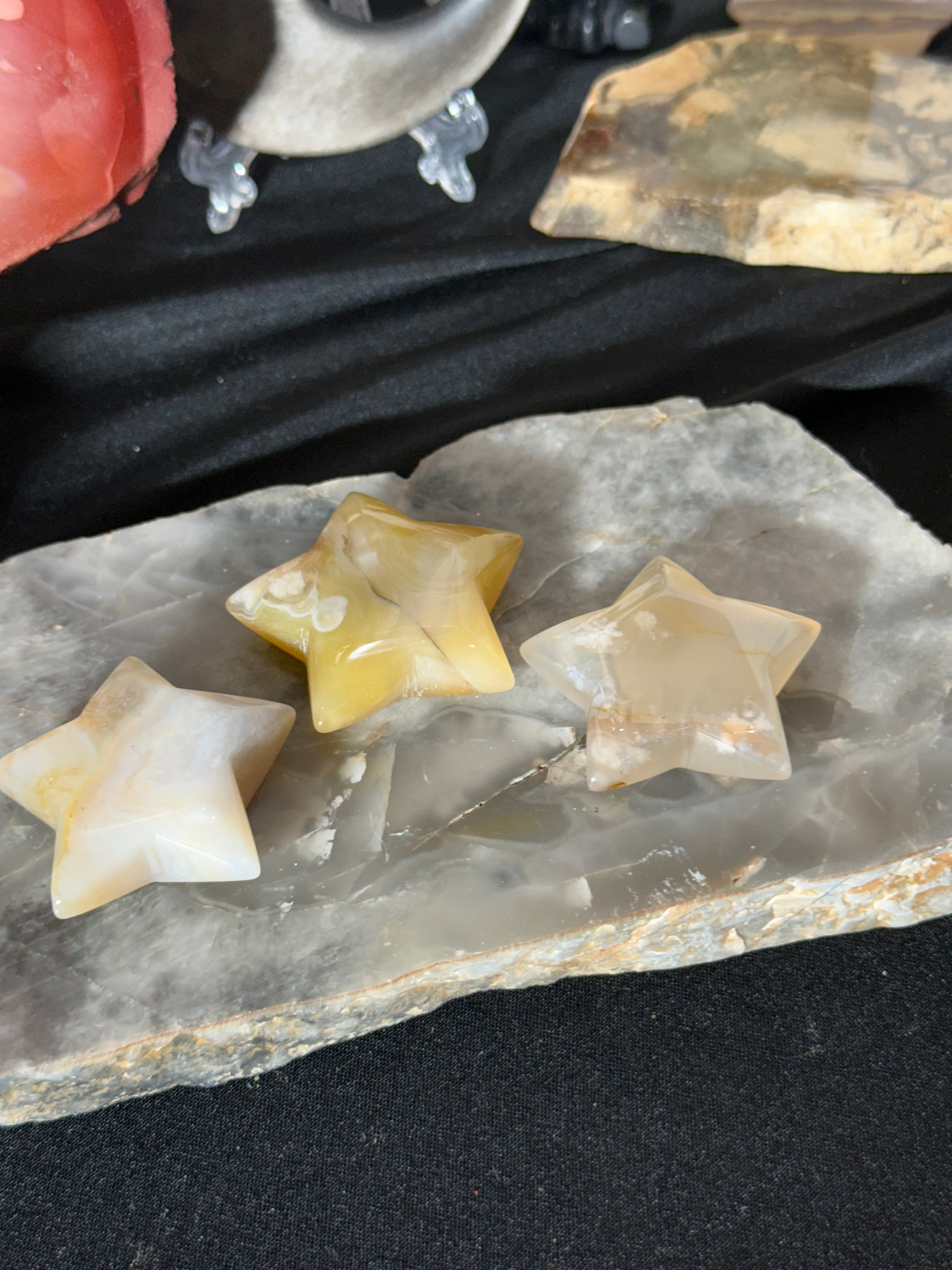 Flower Agate Star - intuitively selected