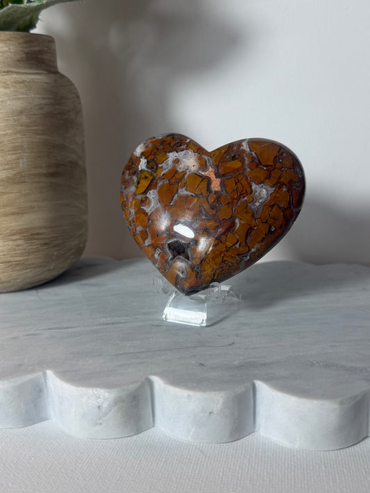 Brecciated Jasper Heart