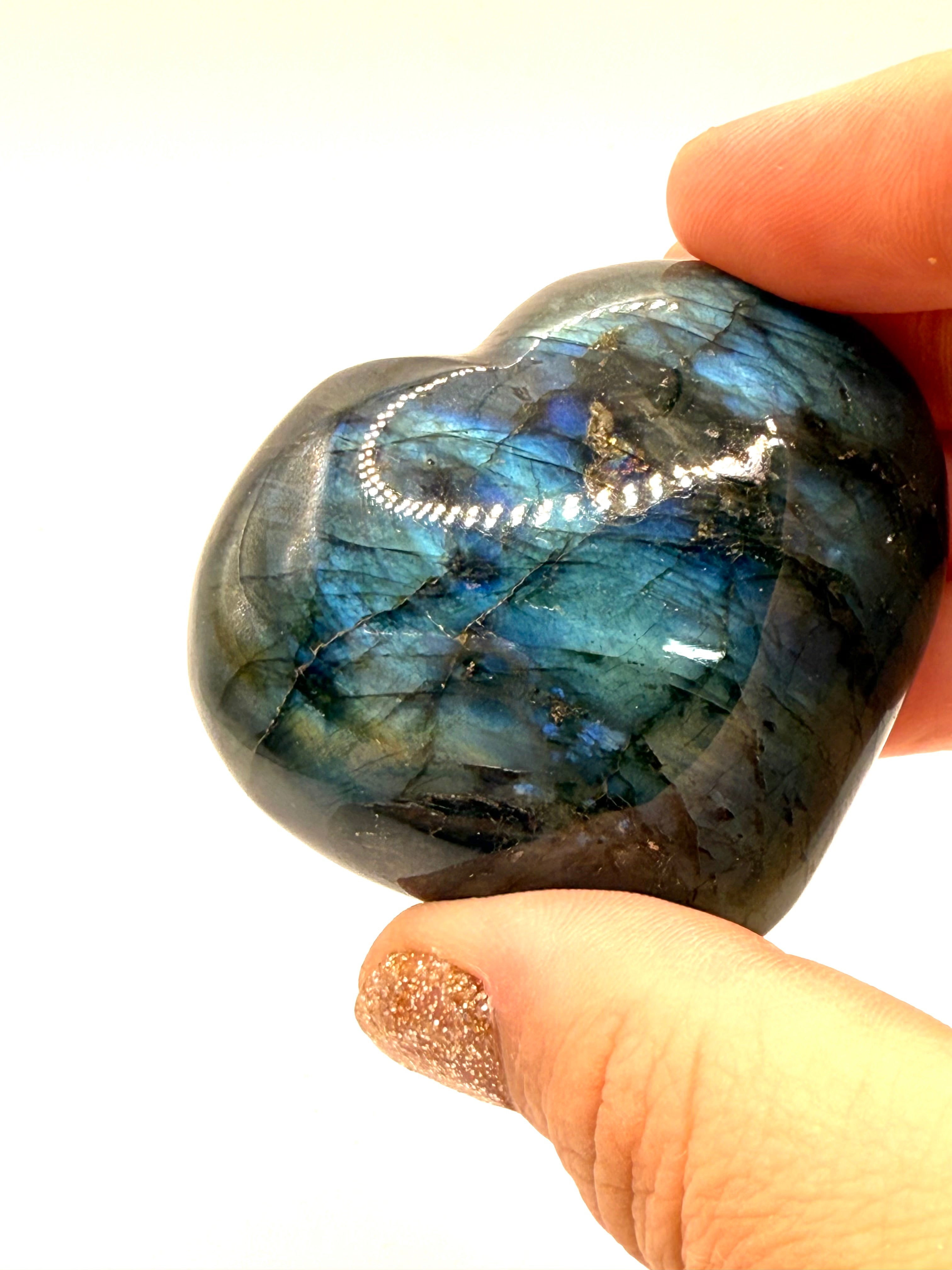 Labradorite Flashy hearts