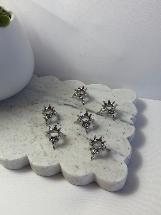 Silver Metal Small Stands