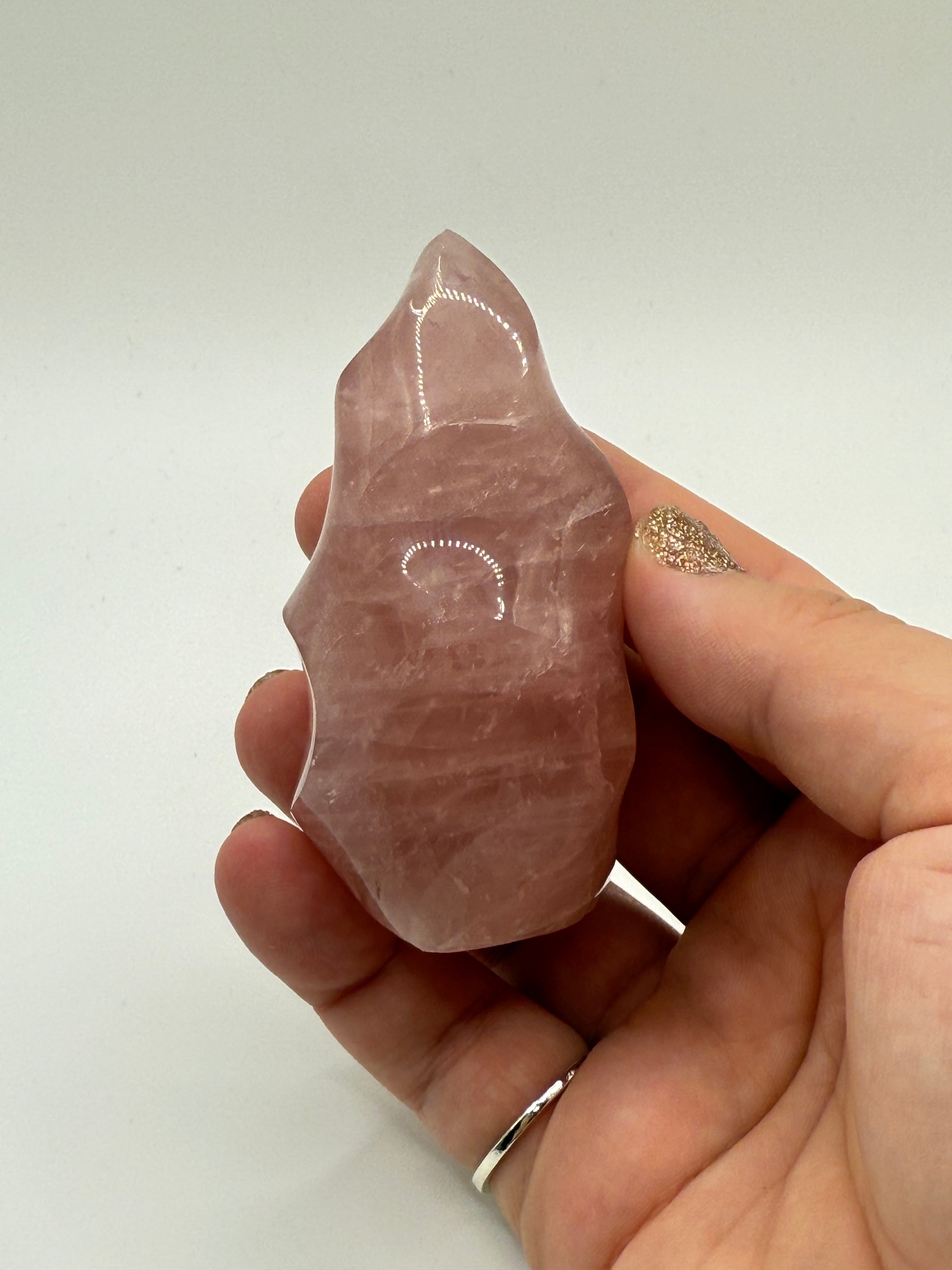 Rose quarts flame - small