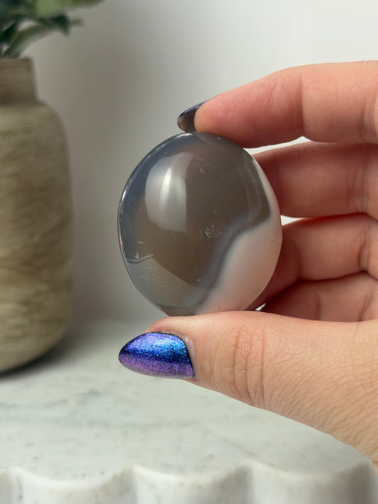 Orca Agate Palm Stones