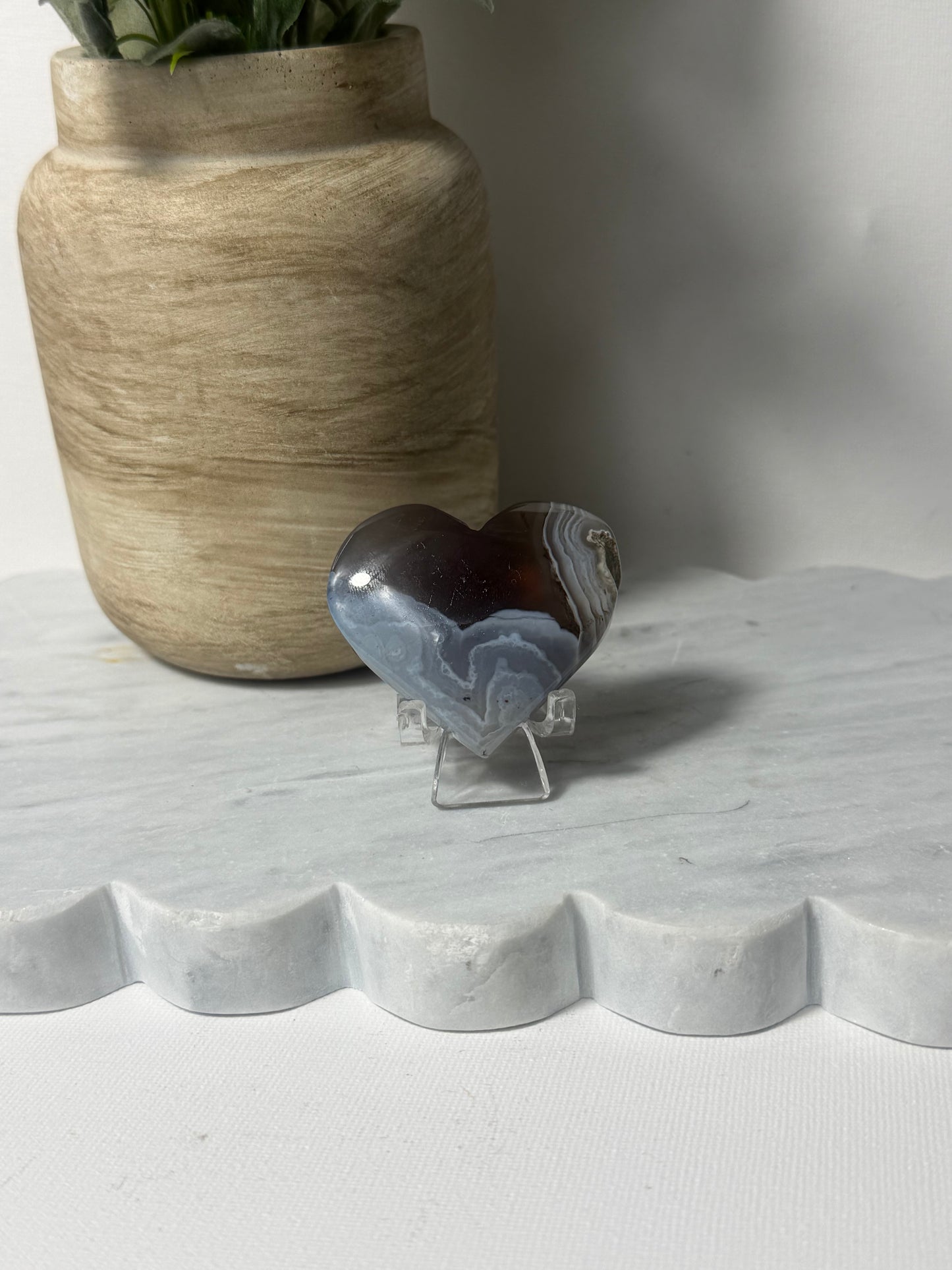 Mozambican Agate Heart