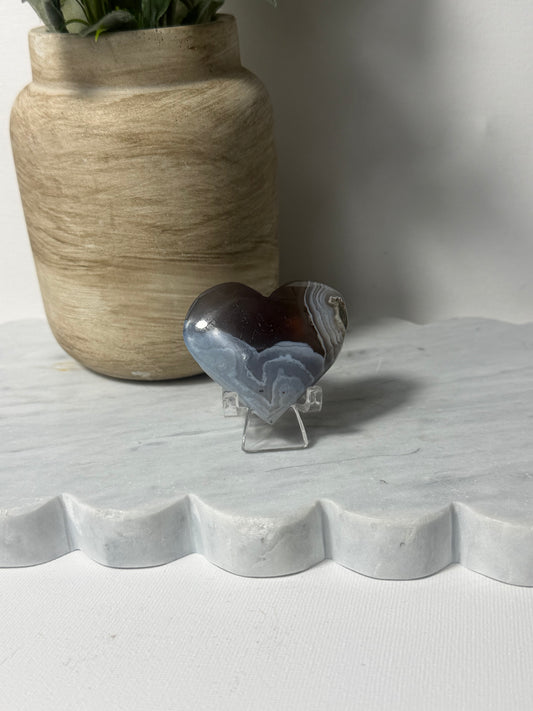Mozambican Agate Heart