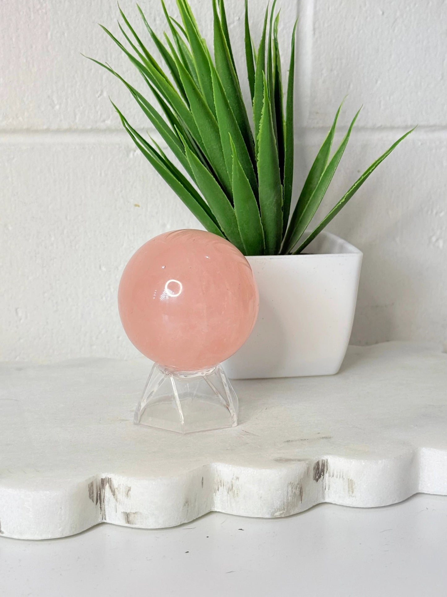 Rose Quartz Sphere - 4-6cm - intuitively selected by Heartstone Sanctuary