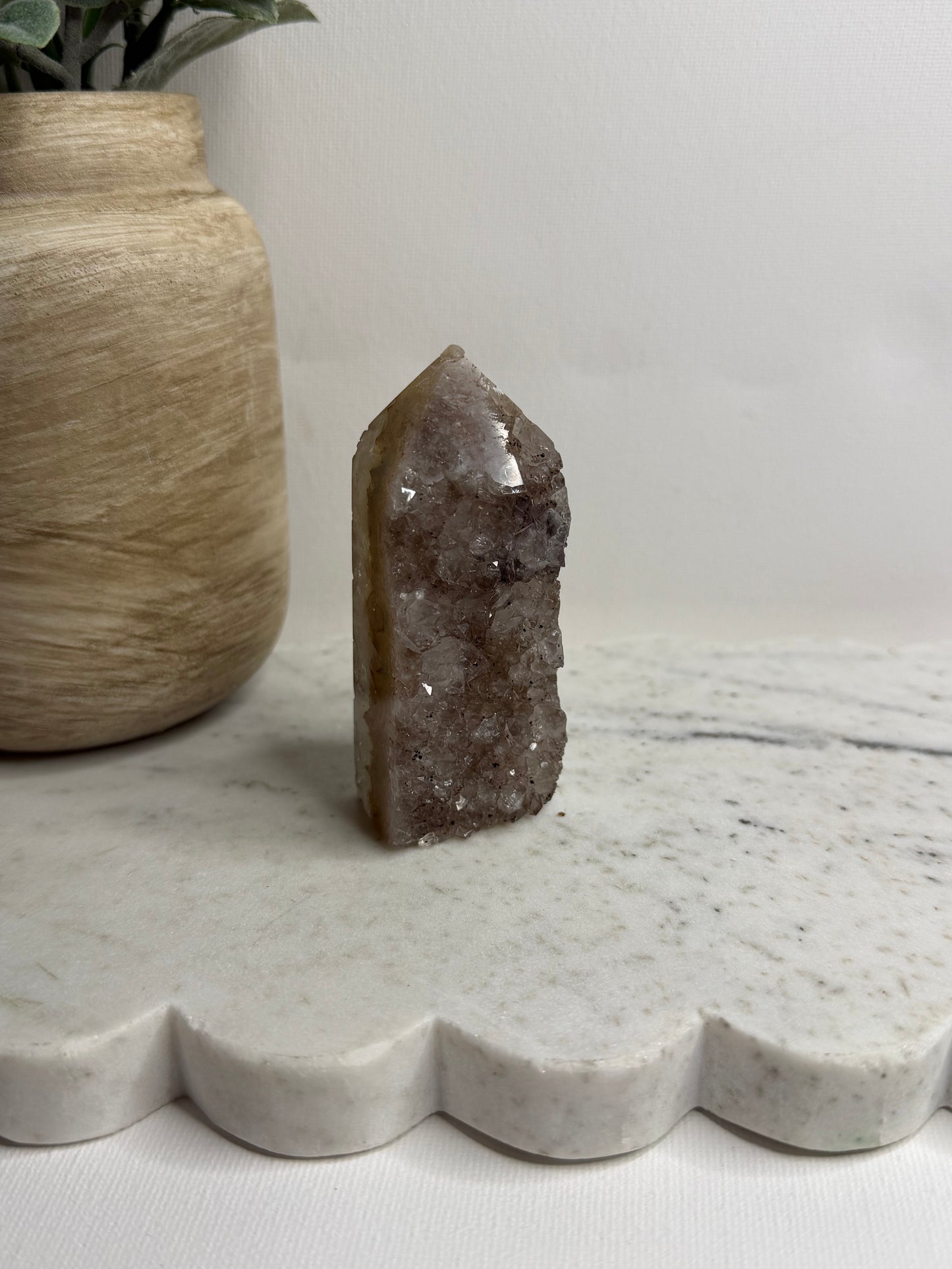 Druzy Amethyst Agate Tower