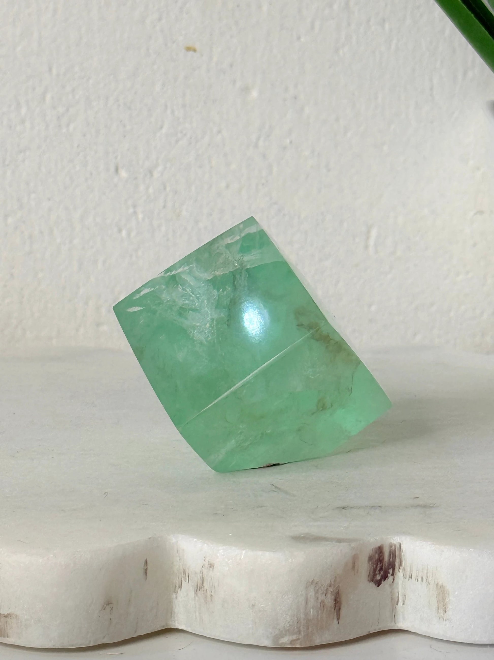 Flourite Free Standing Cube - 107g by Heartstone Sanctuary