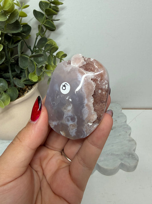 Pink Amethyst Druzy Palm