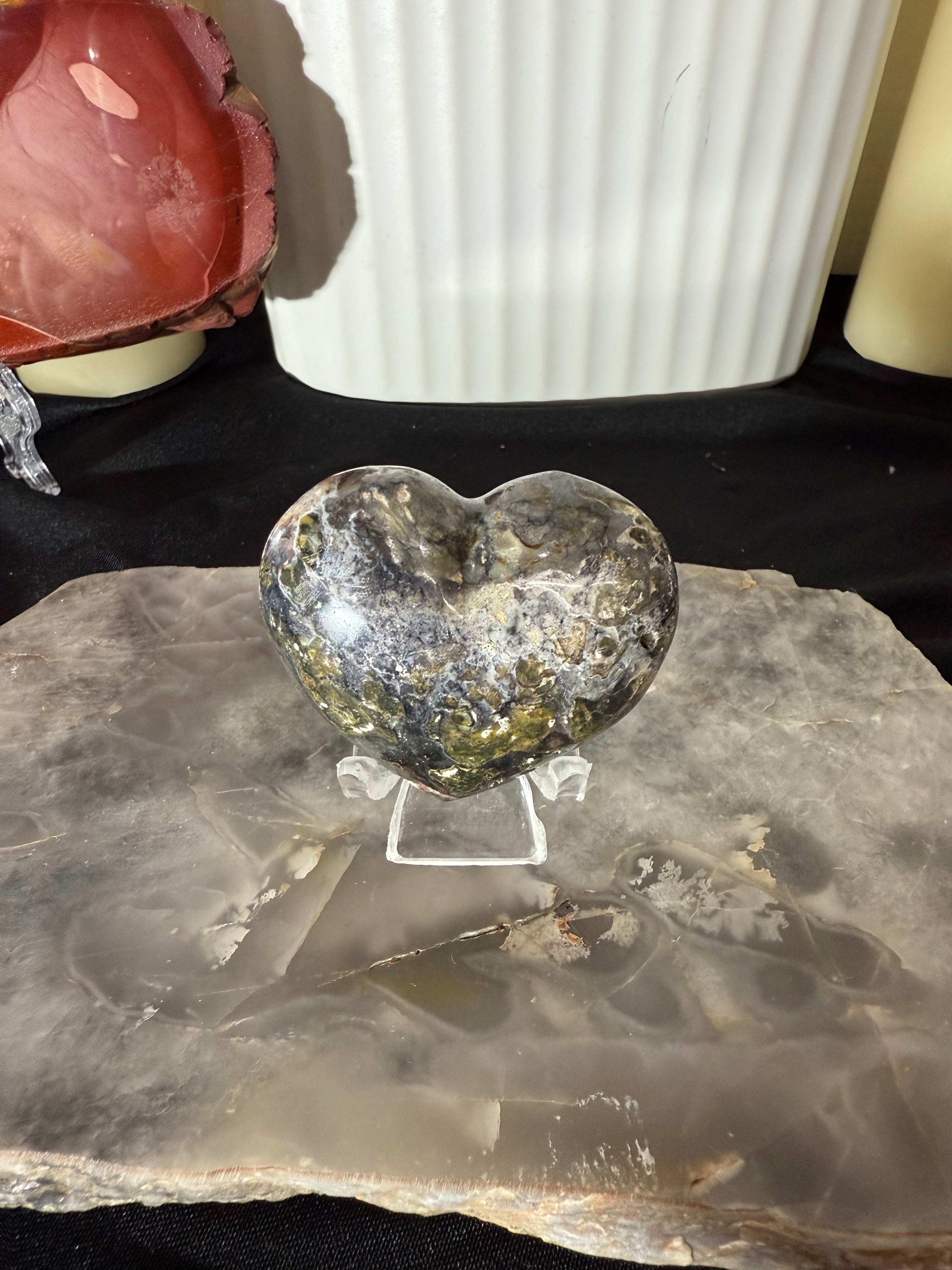 Ocean Jasper Heart - 14.44A