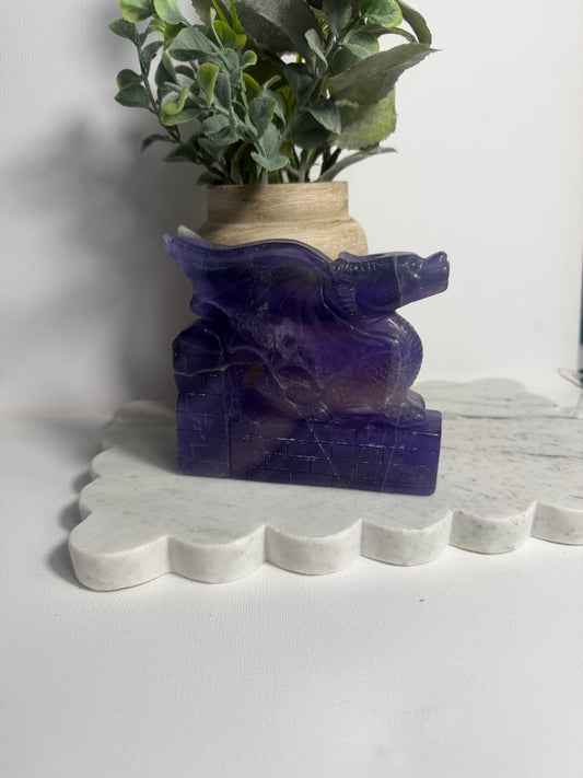 Purple Fluorite Dragon