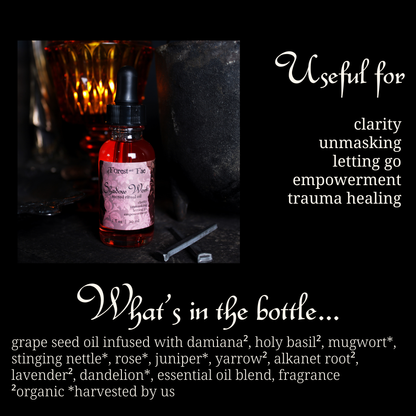 Shadow Work Ritual Oil • Herb Infused • Journey Work • Witch